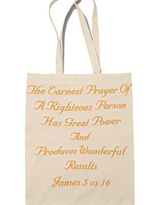 Earnest Prayer Shopping Canvas Bag