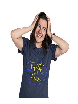 Faith Over Fear Printed T-Shirt