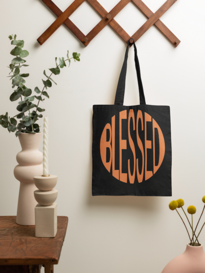 Blessed canvas cotton bag