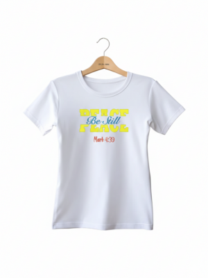Peace Be Still Embroidery T-Shirt