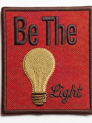 Be The Light Embroidery Patch